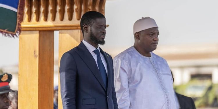 Président Diomaye Faye : «Œuvrer avec Adama Barrow au renforcement de la coopération»