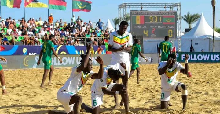 Le Sénégal écrase la Mauritanie et remporte la Coupe d’Afrique des Nations de Beach Soccer pour la huitième fois